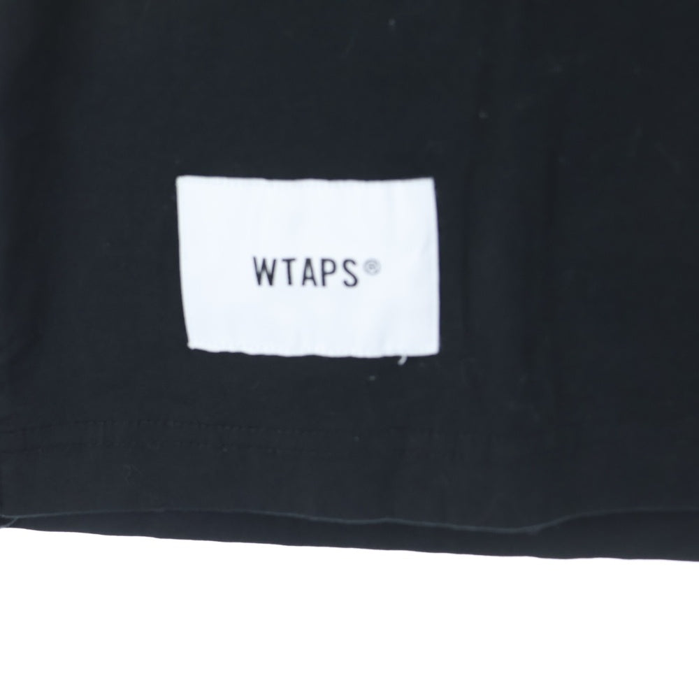 WTAPS(ダブルタップス) 22SS SMOCK SS 221TQDT-SHM07 ロゴプリント 半袖シャツ カットソー ブラック