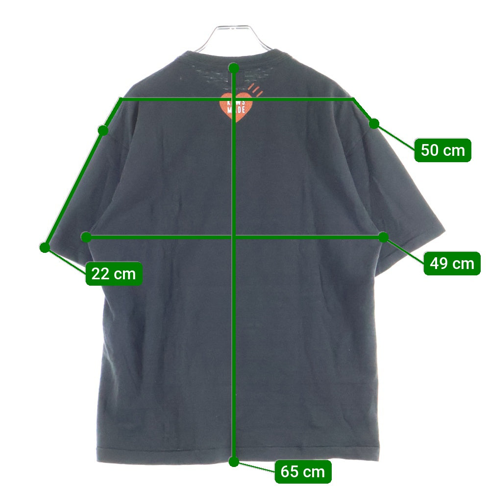 HUMAN MADE(ヒューマンメイド) ロゴプリント 半袖Tシャツ カットソー ブラック