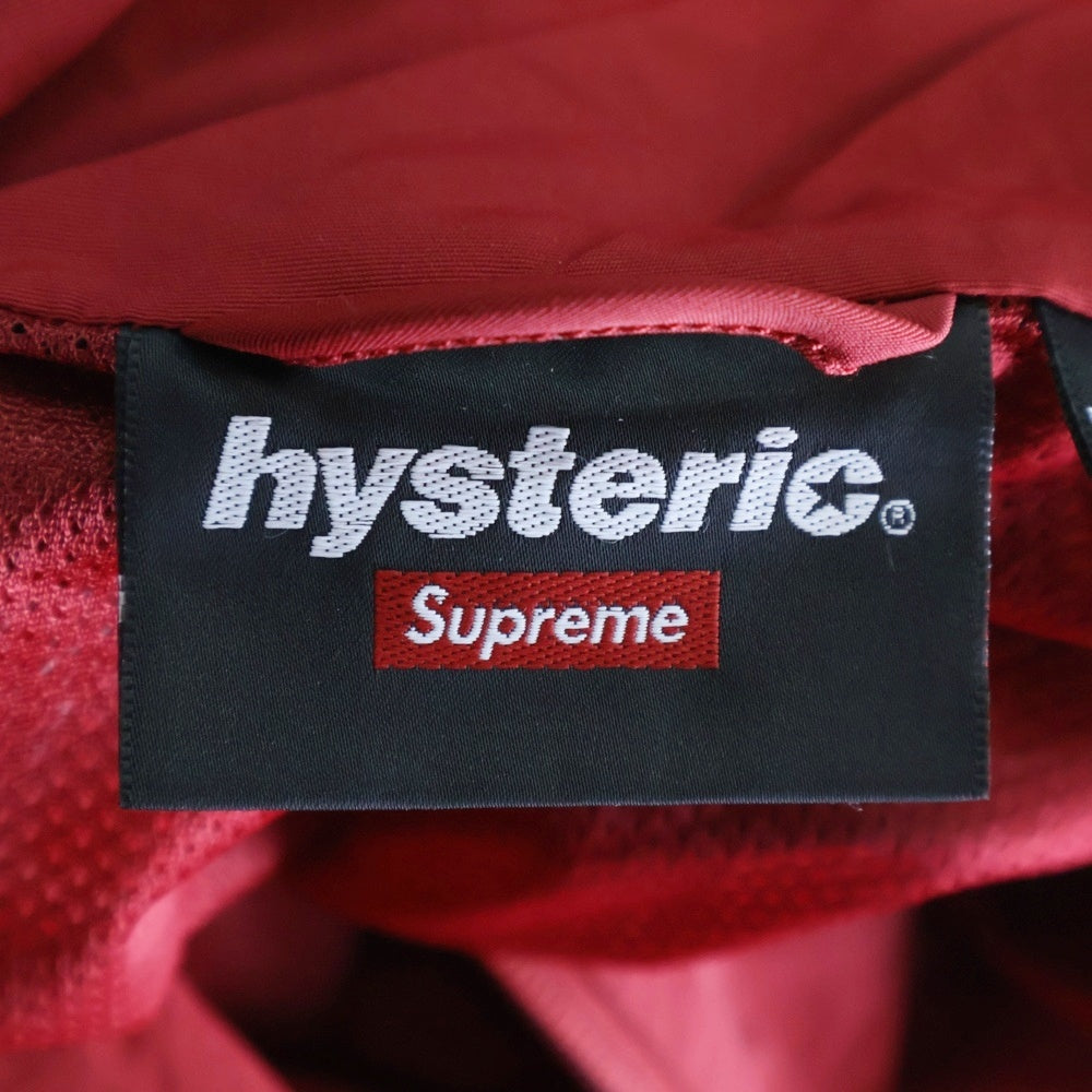 SUPREME(シュプリーム) 24AW ×HYSTERIC GLAMOUR Track Jacket ヒステリックグラマー サイドライン ナイロン トラックジャケット レッド