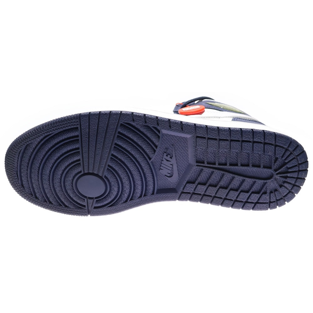 NIKE(ナイキ) AIR JORDAN 1 HIGH OG CO.JP MIDNIGHT NAVY 2020 エアジョーダン 1 ミッドナイトネイビー ハイカットスニーカー ホワイト/ネイビー US9/27.0cm DC1788-100