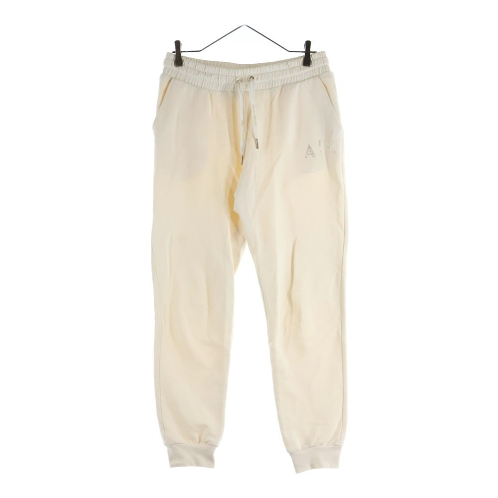 Armani Exchange(アルマーニ エクスチェンジ) TROUSER PANTS ロゴプリント ドローコード スウェットパンツ アイボリー 6LYPAD YJBSZ レディース