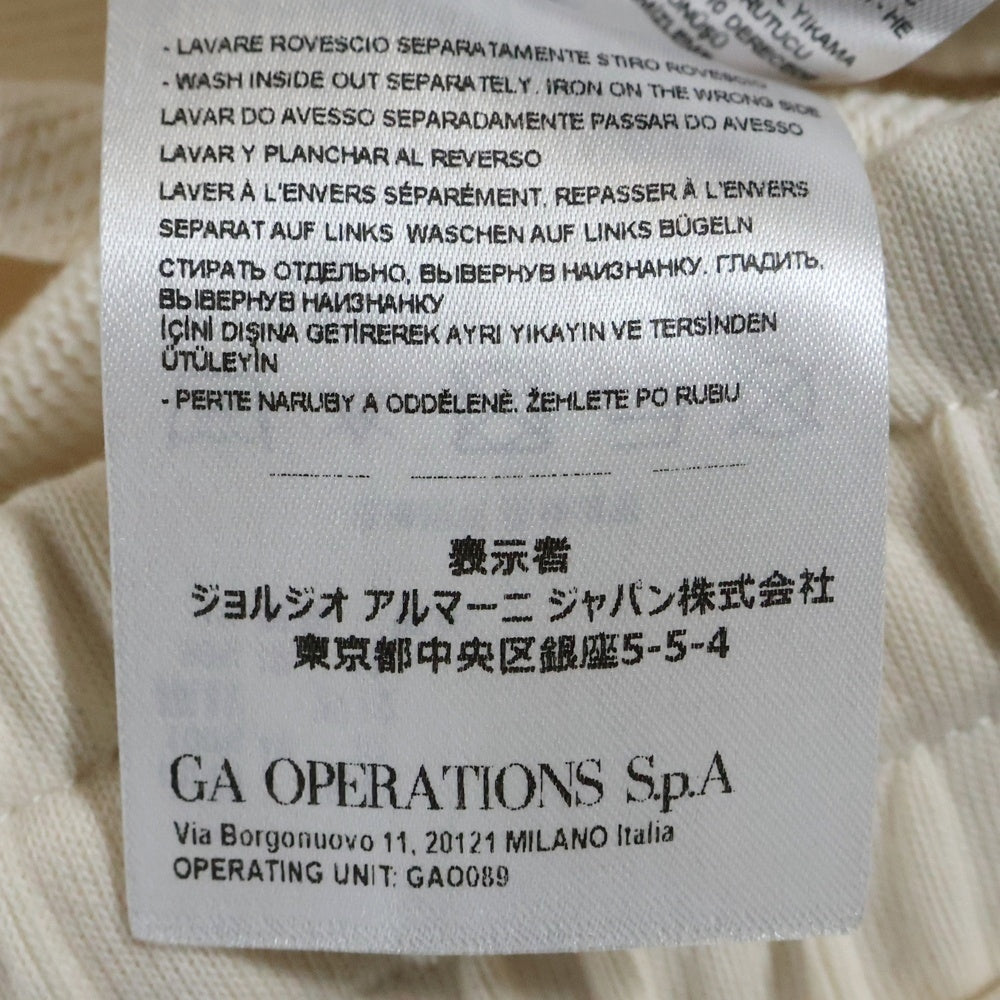 Armani Exchange(アルマーニ エクスチェンジ) TROUSER PANTS ロゴプリント ドローコード スウェットパンツ アイボリー 6LYPAD YJBSZ レディース