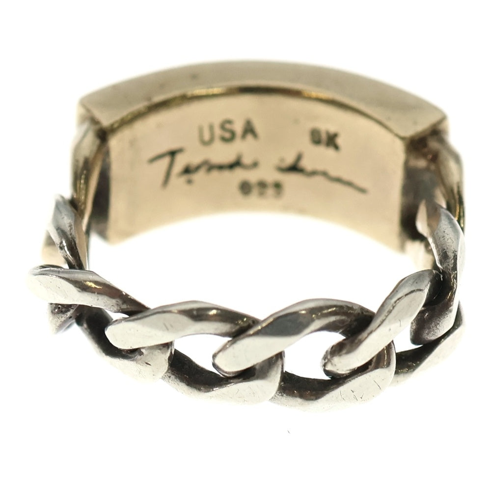 TENDERLOIN(テンダーロイン) T-I.D.RING 8K ID SV925 コンビ リング チェーン シルバー/ゴールド