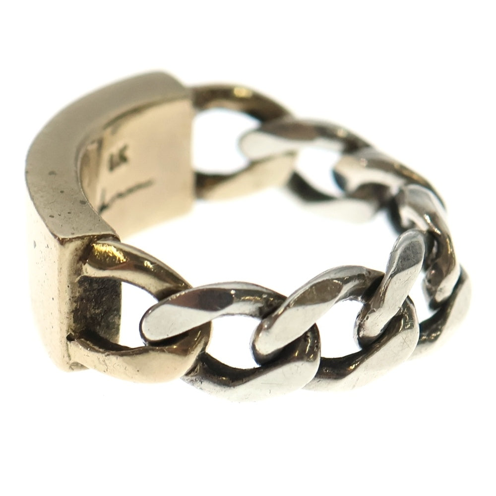 TENDERLOIN(テンダーロイン) T-I.D.RING 8K ID SV925 コンビ リング チェーン シルバー/ゴールド