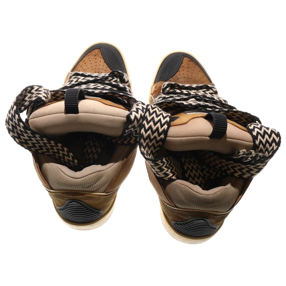 LANVIN(ランバン) Curb Sneakers ビッグシューレース カーブ ローカットスニーカー ブラウン FMSKRK11DRAG21