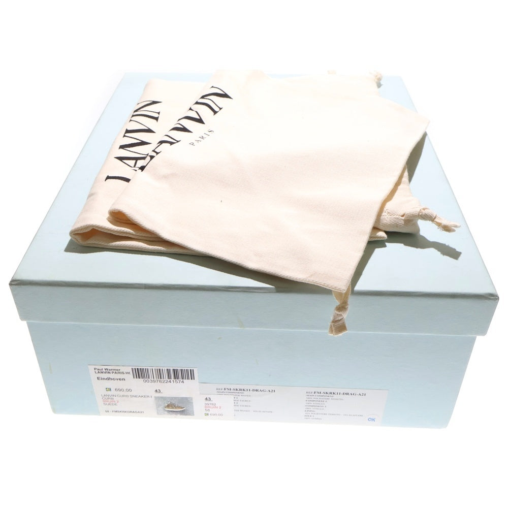 LANVIN(ランバン) Curb Sneakers ビッグシューレース カーブ ローカットスニーカー ブラウン FMSKRK11DRAG21