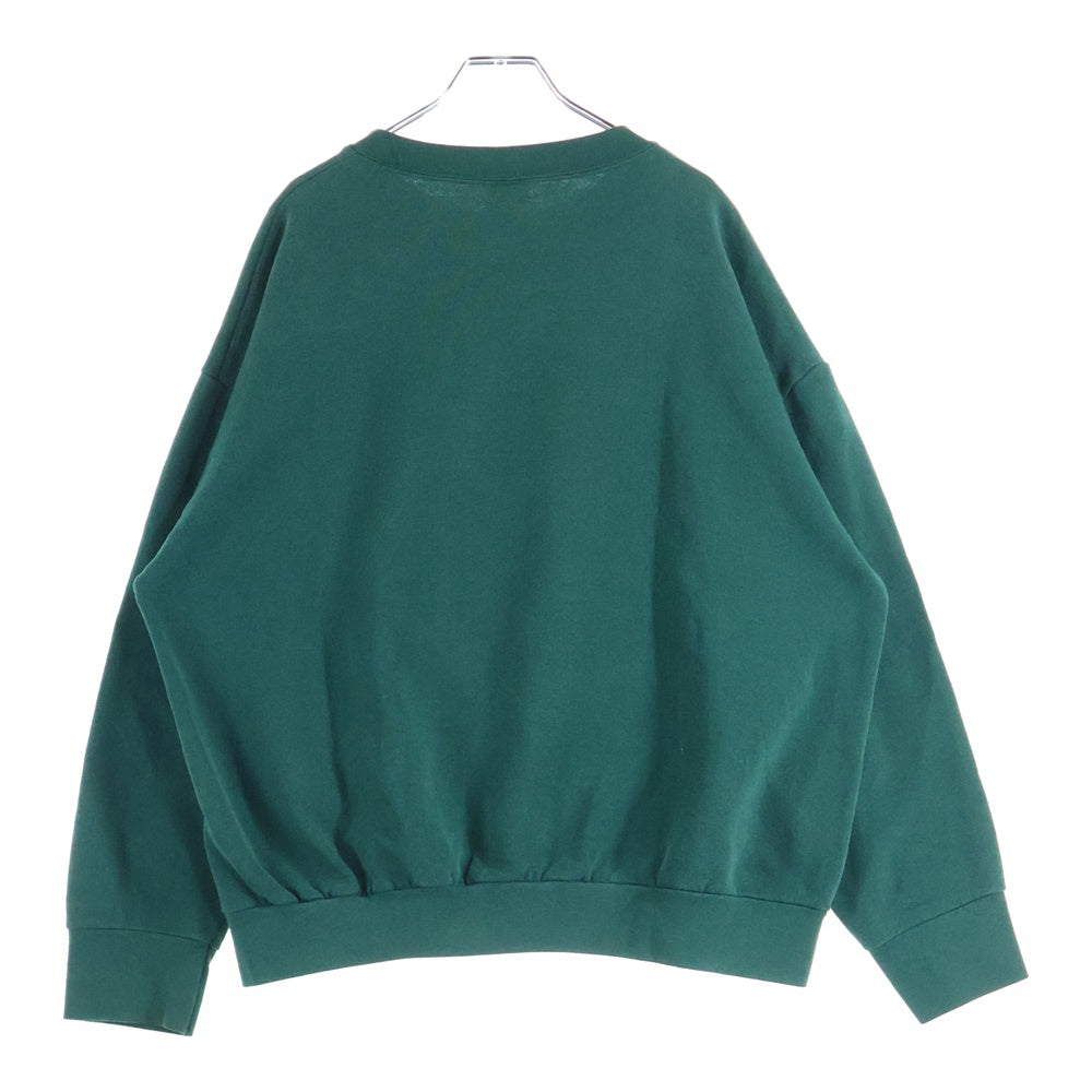 VINTAGE(ヴィンテージ) 90S DELTA LAFAYETTE カレッジロゴ クルーネック 長袖スウェット トレーナー グリーン