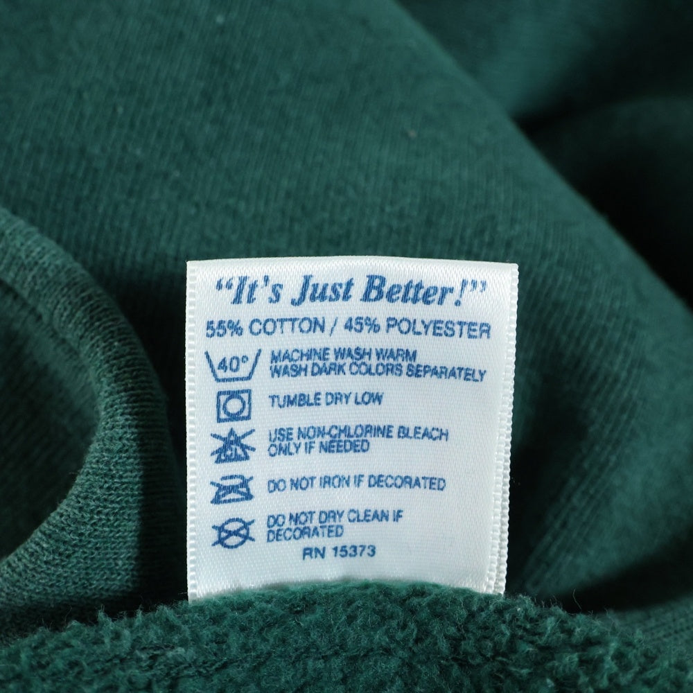 VINTAGE(ヴィンテージ) 90S DELTA LAFAYETTE カレッジロゴ クルーネック 長袖スウェット トレーナー グリーン