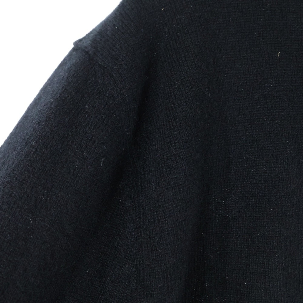 VALENTINO(ヴァレンティノ) ロゴプレート付き カシミヤ 長袖ニット セーター ブラック 8V3KC37KBCG