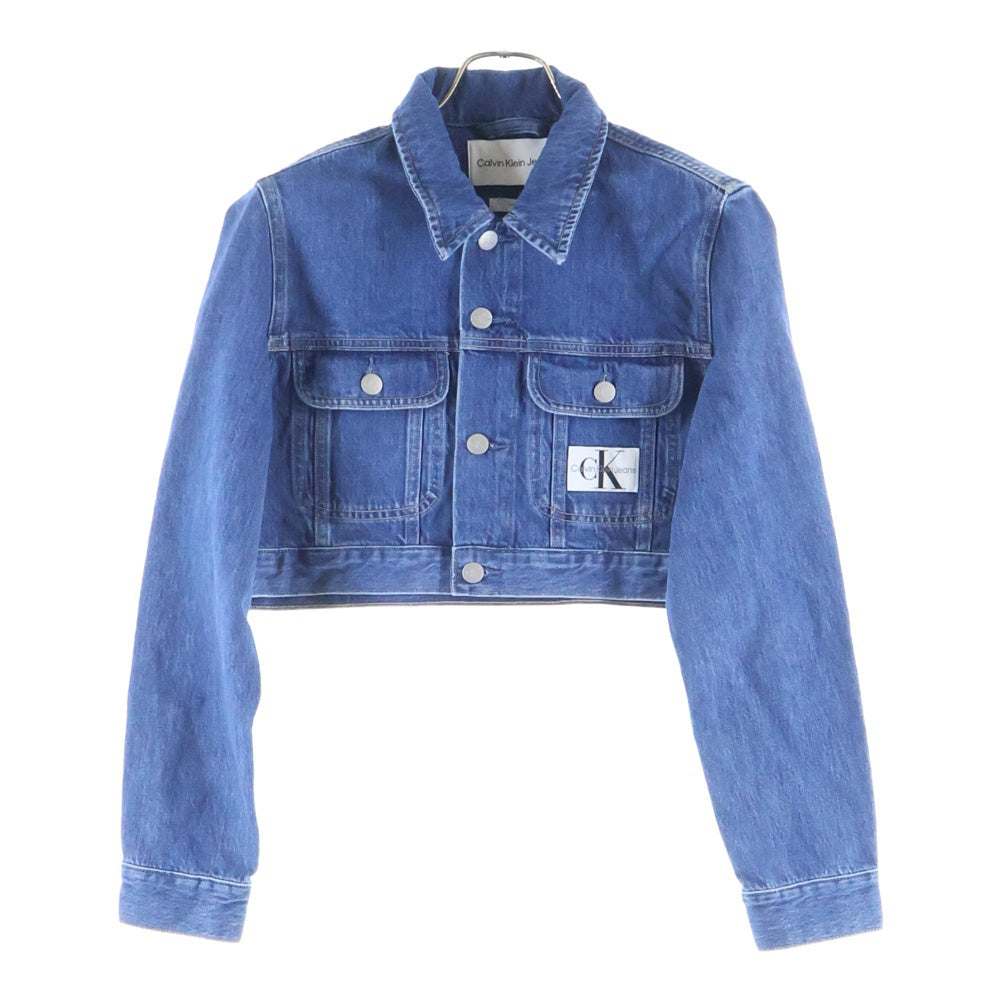 Calvin Klein Jeans(カルバンクラインジーンズ) 90S DENIM JACKET クロップド丈 デニムジャケット インディゴブルー J223695 レディース