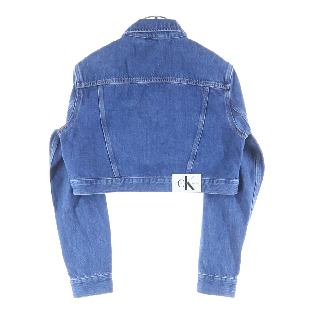 Calvin Klein Jeans(カルバンクラインジーンズ) 90S DENIM JACKET クロップド丈 デニムジャケット インディゴブルー J223695 レディース