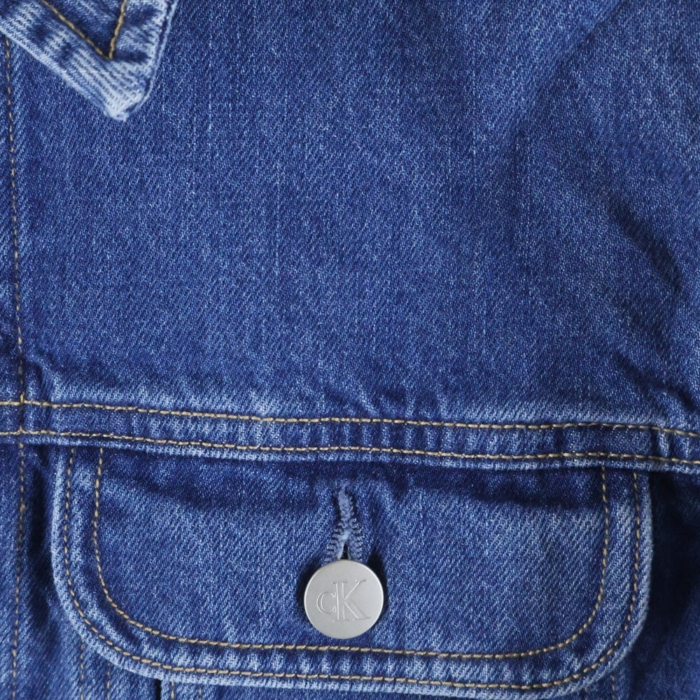 Calvin Klein Jeans(カルバンクラインジーンズ) 90S DENIM JACKET クロップド丈 デニムジャケット インディゴブルー J223695 レディース