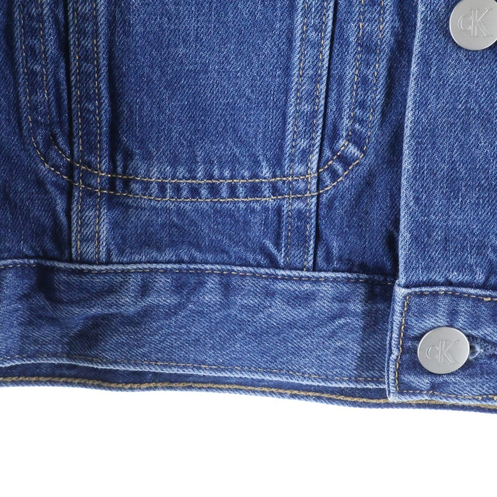 Calvin Klein Jeans(カルバンクラインジーンズ) 90S DENIM JACKET クロップド丈 デニムジャケット インディゴブルー J223695 レディース