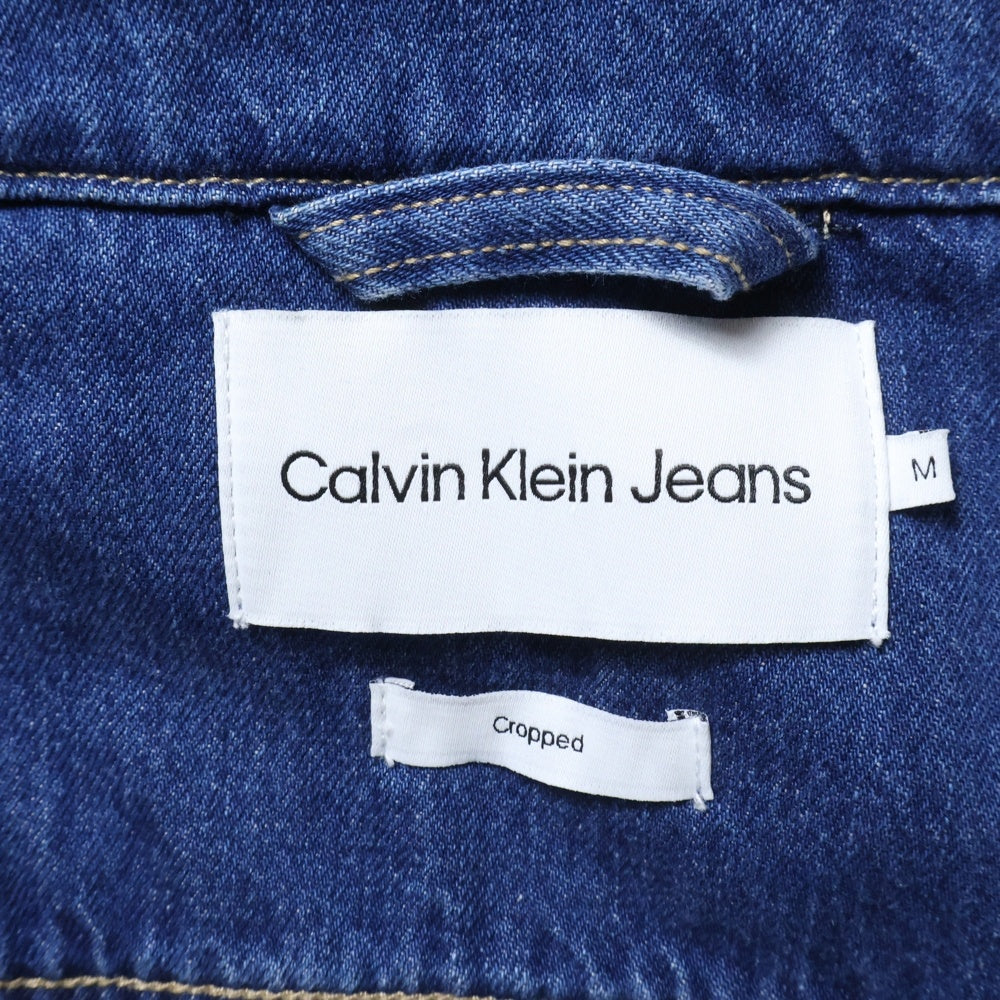 Calvin Klein Jeans(カルバンクラインジーンズ) 90S DENIM JACKET クロップド丈 デニムジャケット インディゴブルー J223695 レディース