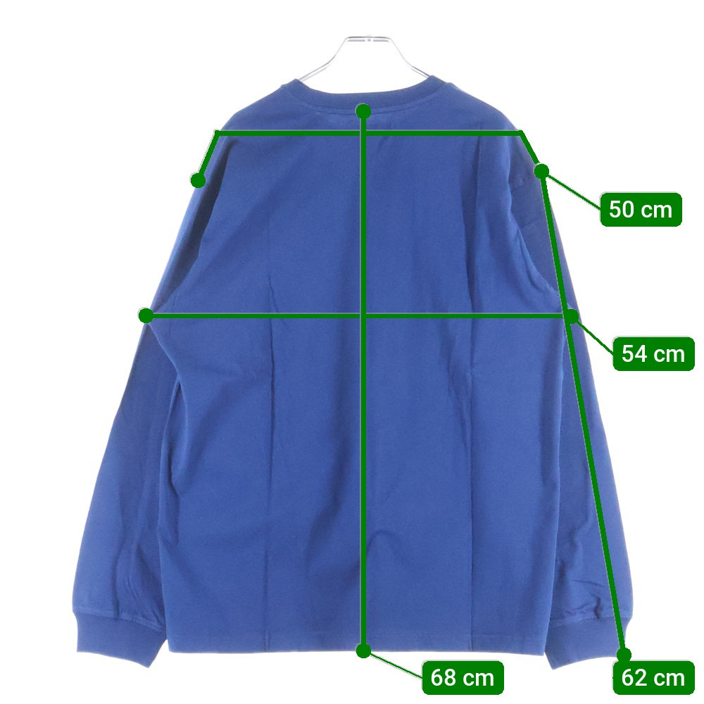 SUPREME(シュプリーム) 24AW Small Box Logo スモール ボックスロゴ 長袖シャツ ブルー