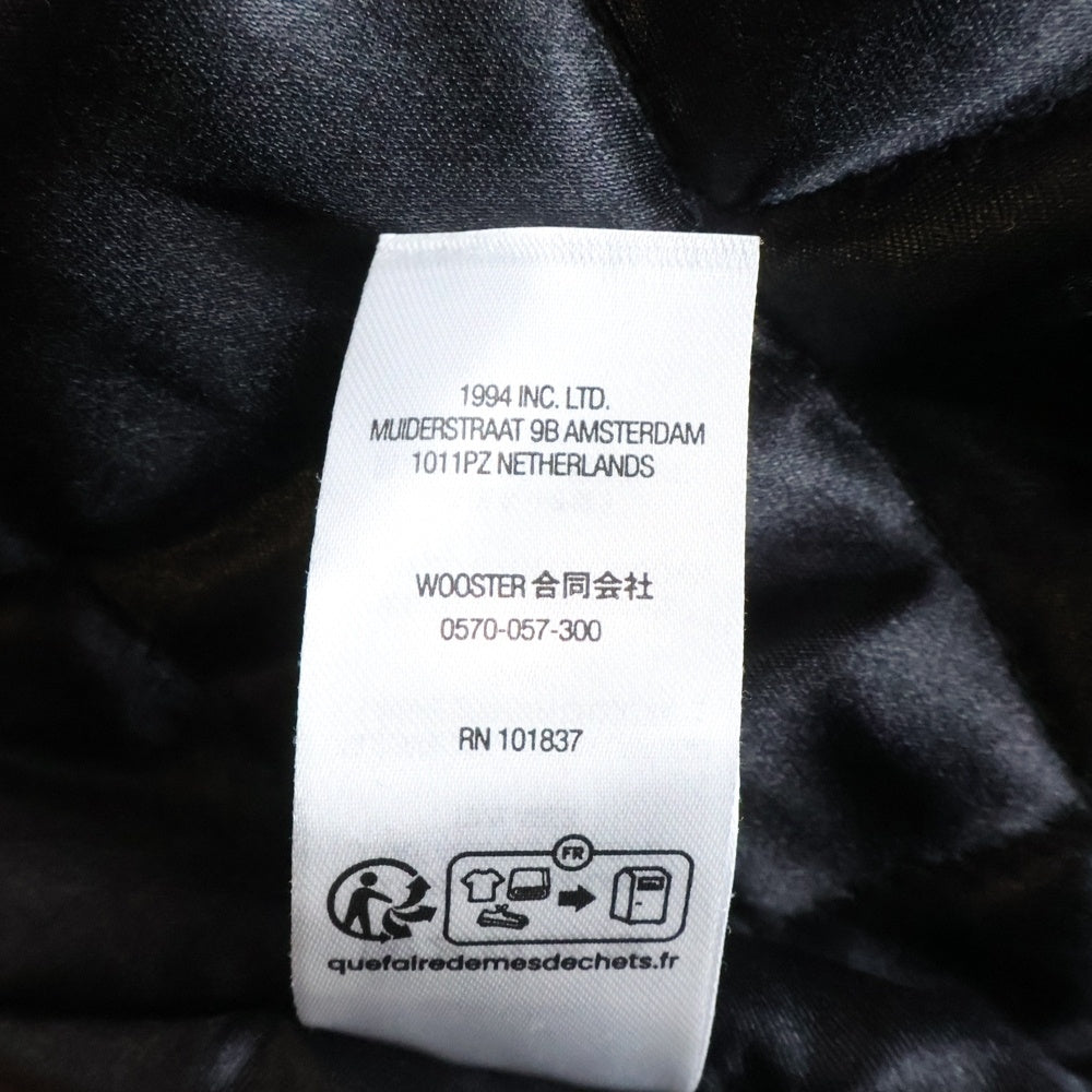 希少XL✨シュプリームxミッチェル&ネス キルテッドスポーツジャケット 黒 Supreme Mitchell & Ness Twill Stadium Jacket Black Men's - FW24 - US