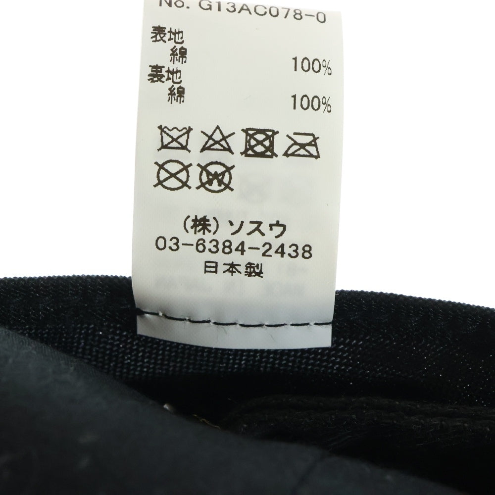 KAMIYA(カミヤ) ×CA4LA KMY Cap カシラ ロゴ刺繍 ベースボールキャップ 帽子 ブラック G13AC078-0