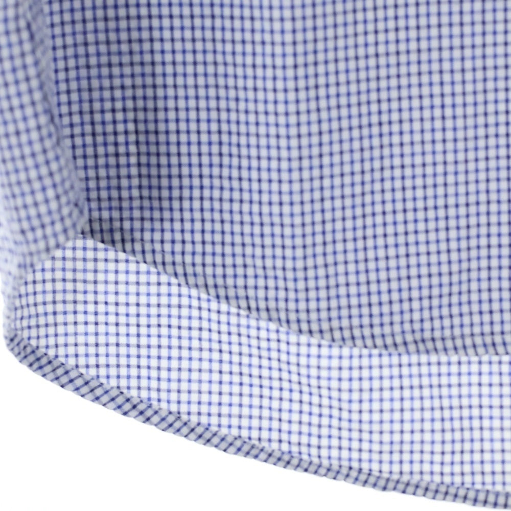 DSQUARED2(ディースクエアード) フロントボタン チェック柄 長袖シャツ ブルー