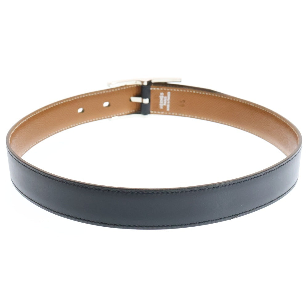 HERMES(エルメス) □C刻印 カンタン リバーシブル レザーベルト ブラック/ブラウン レディース