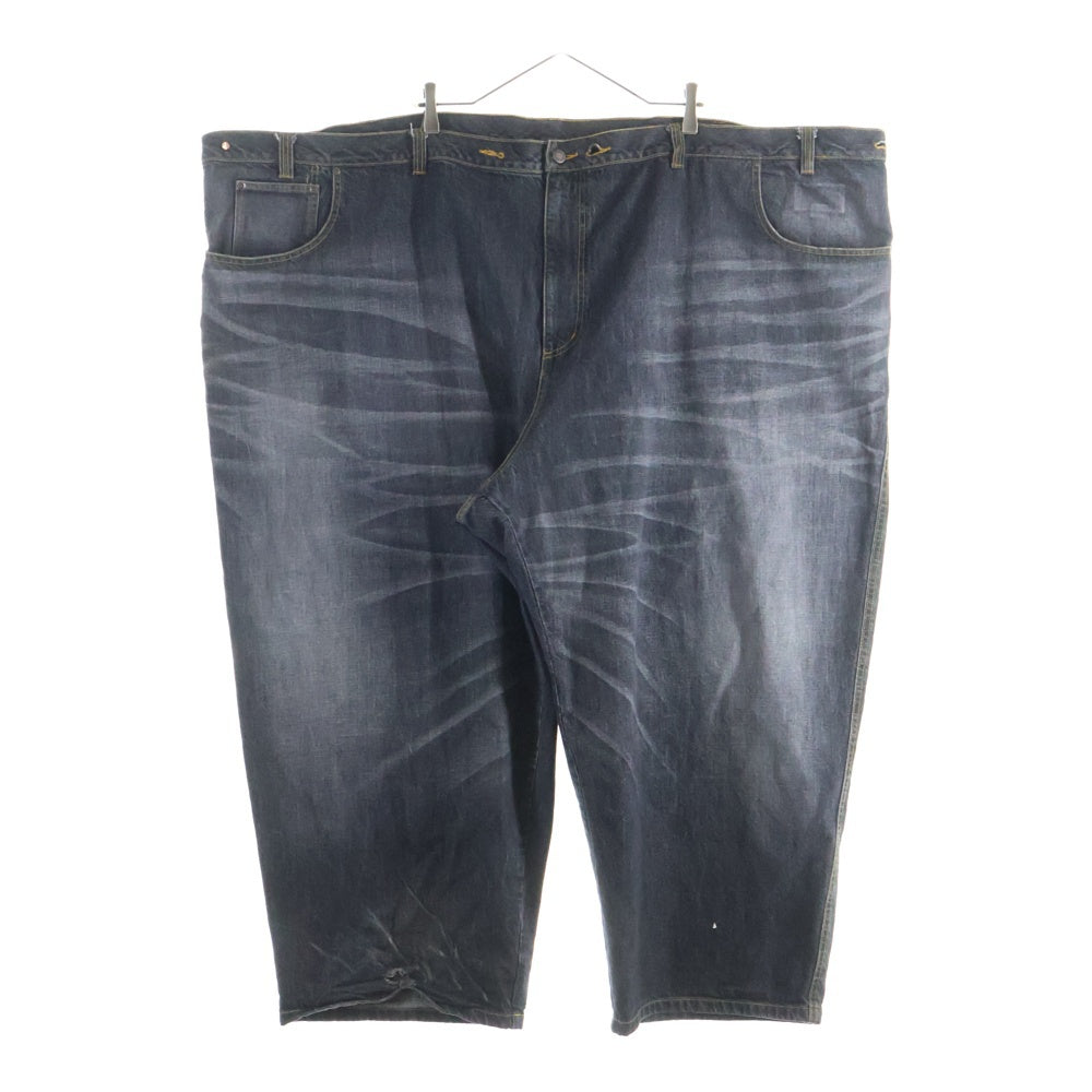 ORIMI(オリミ) OVERLAP BUGGY DENIM PANTS オーバーラップ ウォッシュ加工 バギーデニムパンツ インディゴブラック A25206