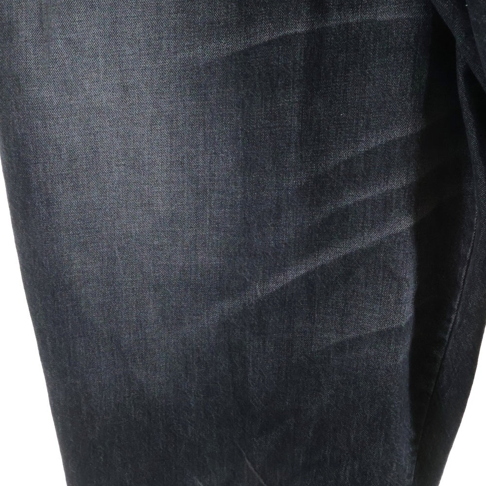 ORIMI(オリミ) OVERLAP BUGGY DENIM PANTS オーバーラップ ウォッシュ加工 バギーデニムパンツ インディゴブラック A25206