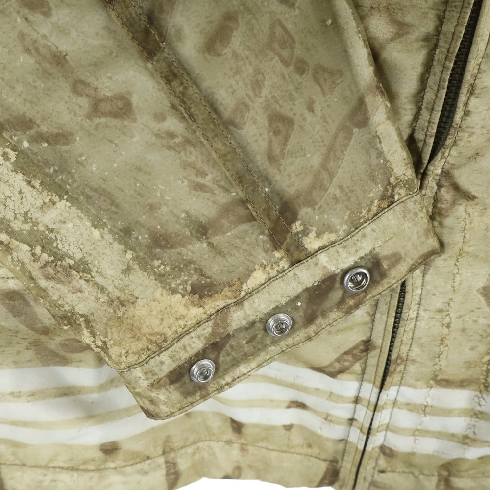 STONE ISLAND(ストーンアイランド) 02SS MONOFILAMENT JACKET メッシュカモ ジップアップ ナイロンジャケット ベージュ 36154528