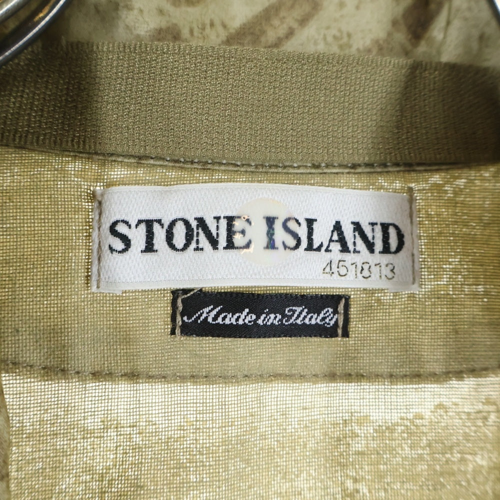 STONE ISLAND(ストーンアイランド) 02SS MONOFILAMENT JACKET メッシュカモ ジップアップ ナイロンジャケット ベージュ 36154528