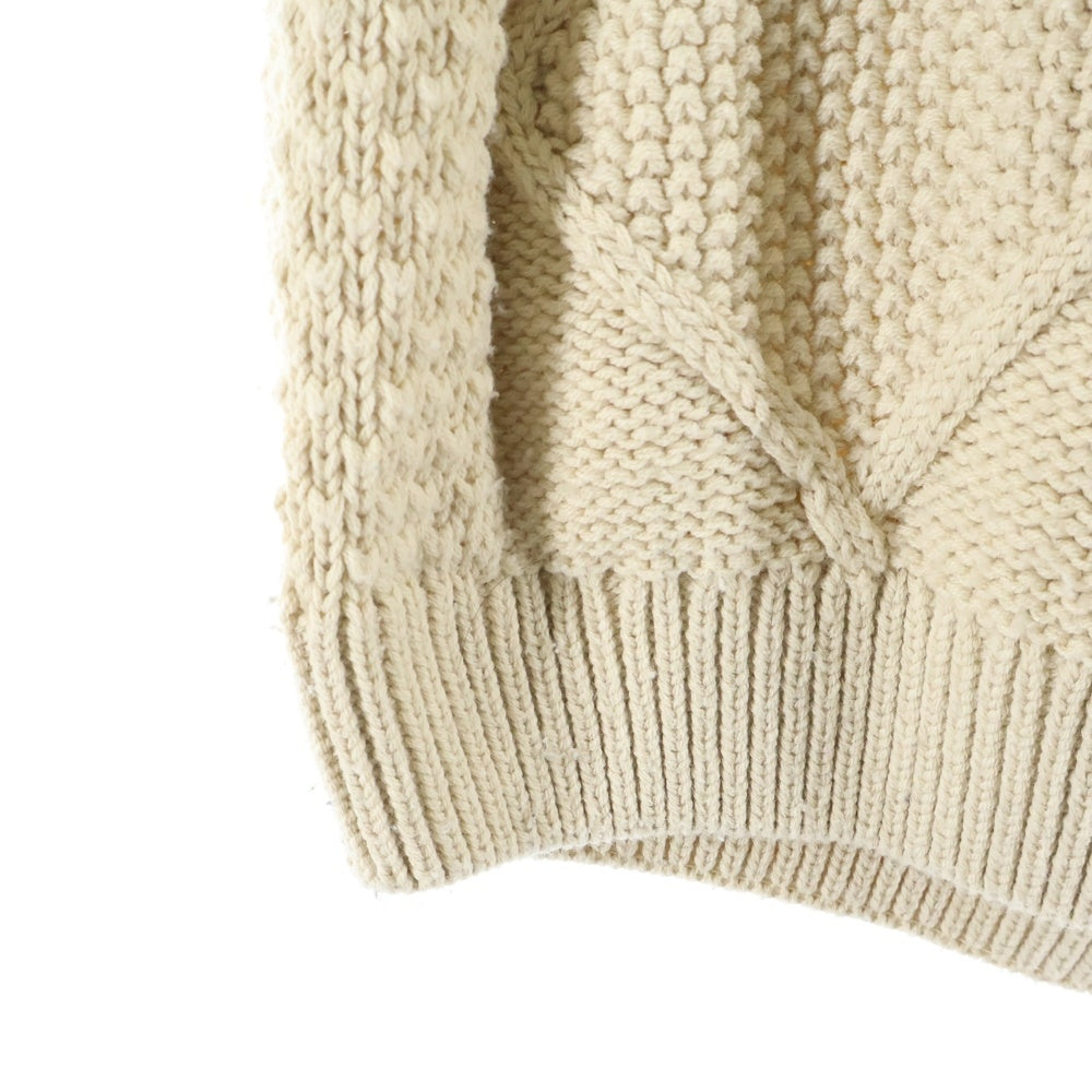NIKE(ナイキ) AS M NL CABLE KNIT SWEATER クルーネック ケーブル 長袖ニット セーター ベージュ DQ5177-206