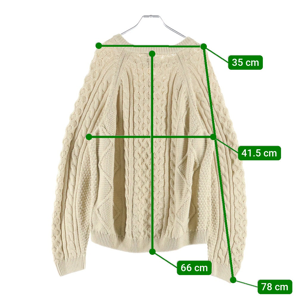 NIKE(ナイキ) AS M NL CABLE KNIT SWEATER クルーネック ケーブル 長袖ニット セーター ベージュ DQ5177-206