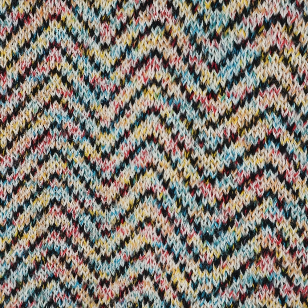 MASU(エムエーエスユー) 21AW CANDY SWEATER キャンディー モックネック 短丈 長袖ニットセーター マルチカラー MCFW-KN0221