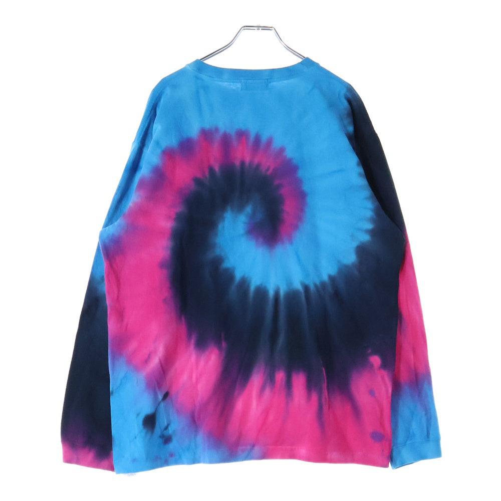 BED J.W. FORD(ベッドフォード) Tyedye Long Sleeve T-shirt タイダイ柄 クルーネック 長袖Tシャツ ロングスリーブ ブルー/ピンク 22AW-B-CS01