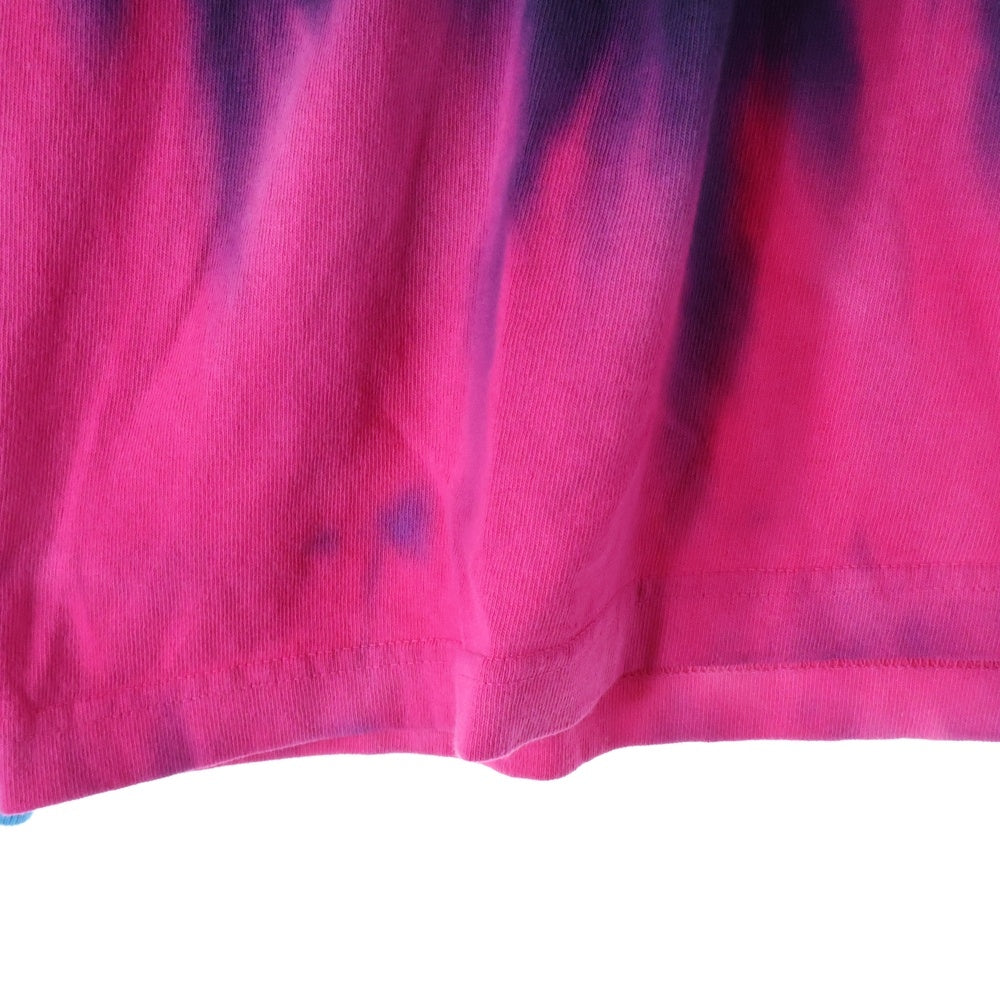 BED J.W. FORD(ベッドフォード) Tyedye Long Sleeve T-shirt タイダイ柄 クルーネック 長袖Tシャツ ロングスリーブ ブルー/ピンク 22AW-B-CS01