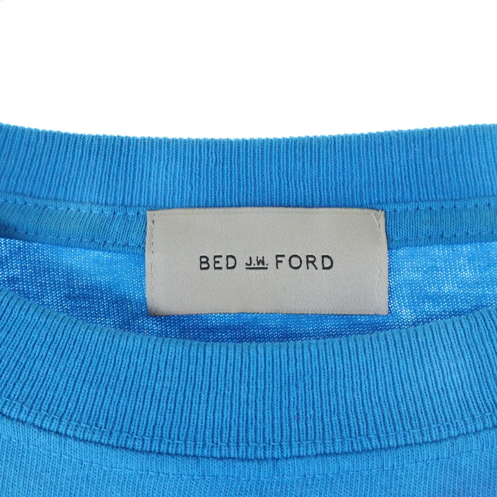 BED J.W. FORD(ベッドフォード) Tyedye Long Sleeve T-shirt タイダイ柄 クルーネック 長袖Tシャツ ロングスリーブ ブルー/ピンク 22AW-B-CS01