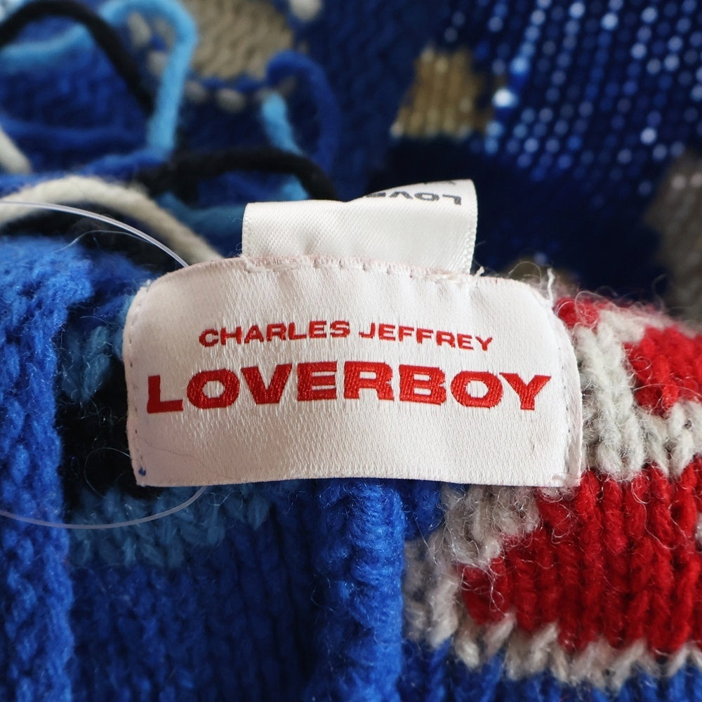 CHARLES JEFFREY LOVERBOY(チャールズジェフリーラバーボーイ) フリンジ アクリル ニットキャップ マルチカラー