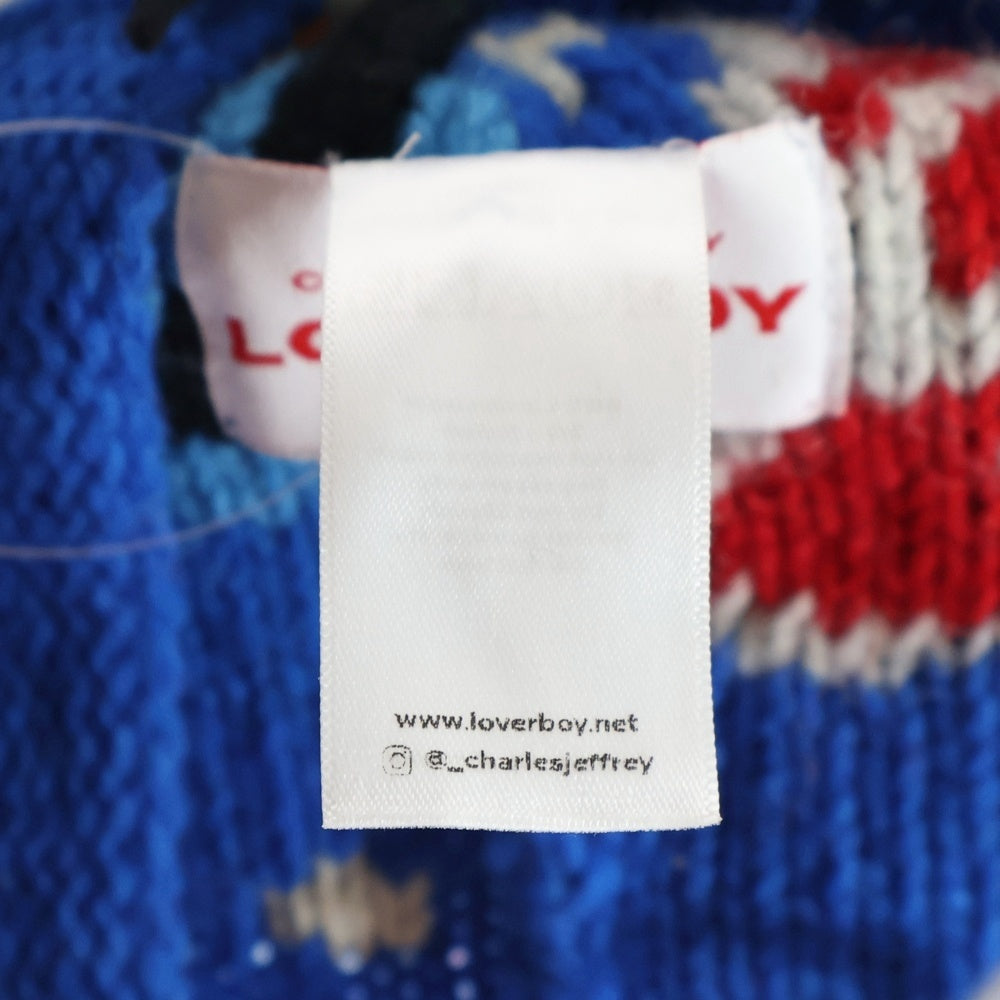 CHARLES JEFFREY LOVERBOY(チャールズジェフリーラバーボーイ) フリンジ アクリル ニットキャップ マルチカラー