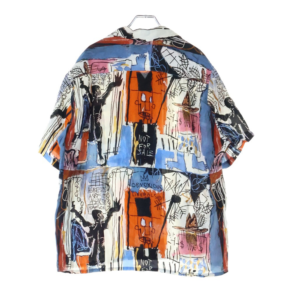 WACKO MARIA(ワコマリア) 21SS JEAN-MICHEL BASQUIAT S/S HAWAIIAN SHIRT バスキア アート総柄 オープンカラー ハワイアン 半袖シャツ マルチカラー