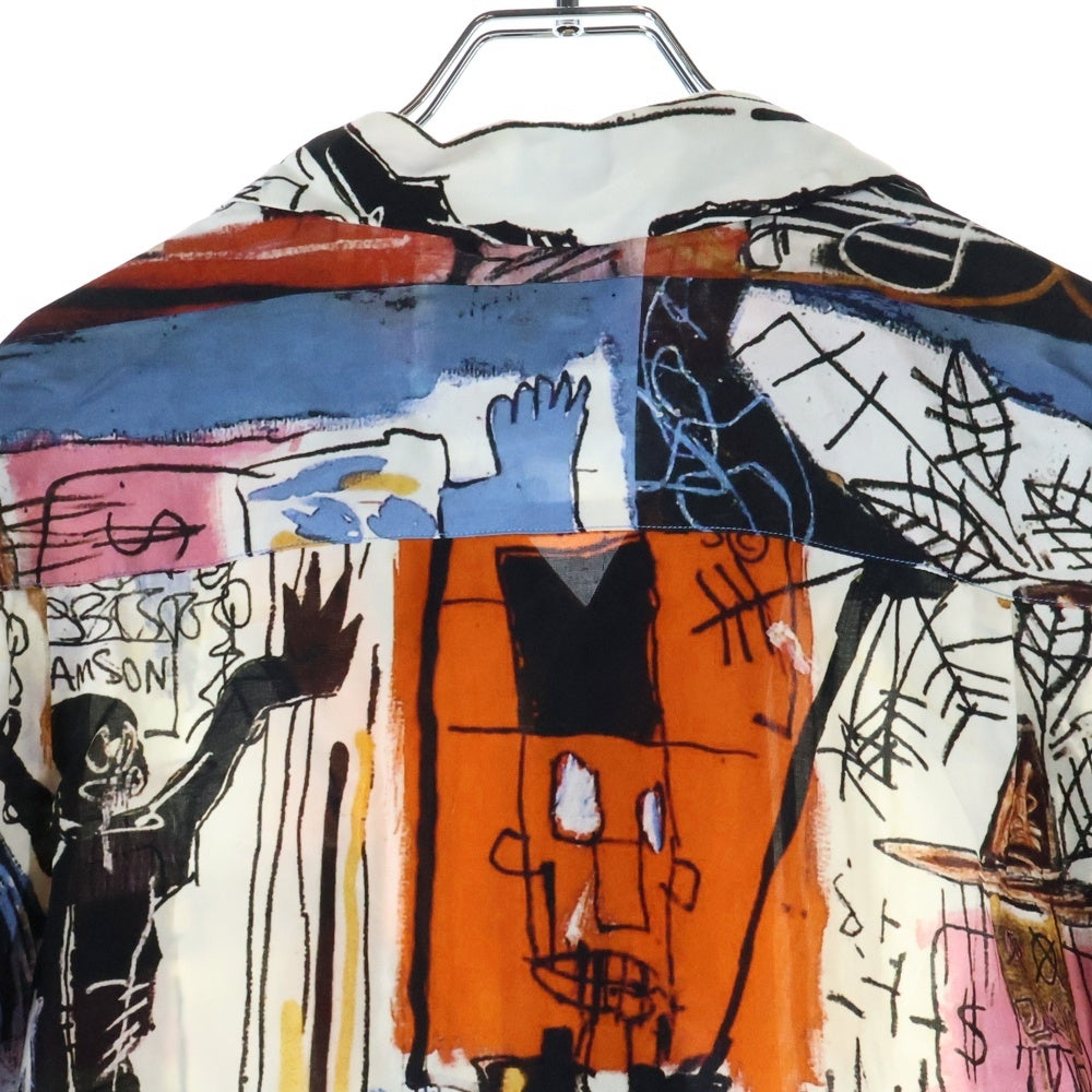WACKO MARIA(ワコマリア) 21SS JEAN-MICHEL BASQUIAT S/S HAWAIIAN SHIRT バスキア アート総柄 オープンカラー ハワイアン 半袖シャツ マルチカラー