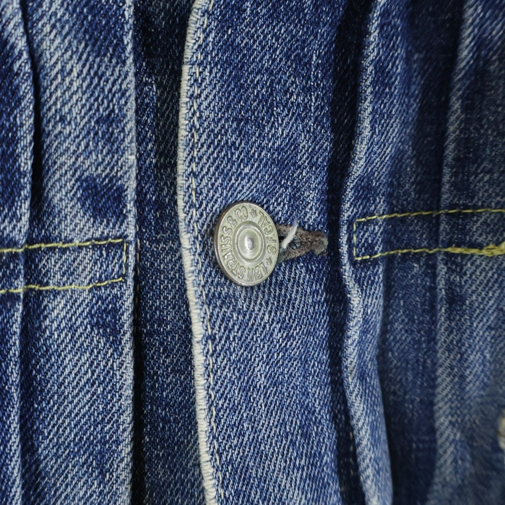 Levi's(リーバイス) 40-50S 506XX 1st BIG-E DENIM JACKET SLIDE BACKLE スライドバックル ボタン裏刻印無し デニムジャケット