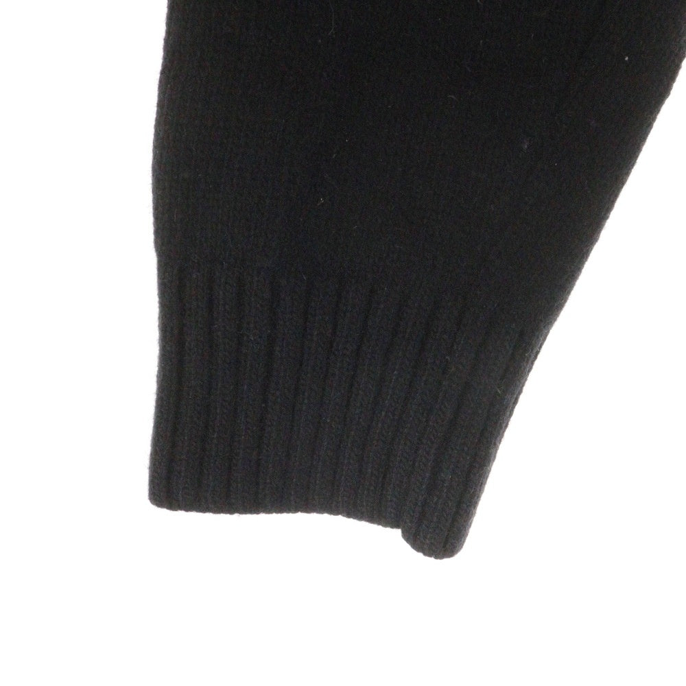 STONE ISLAND(ストーンアイランド) 18AW アームロゴワッペン付き ジップアップ ニット カーディガン ブラック 6915564A3