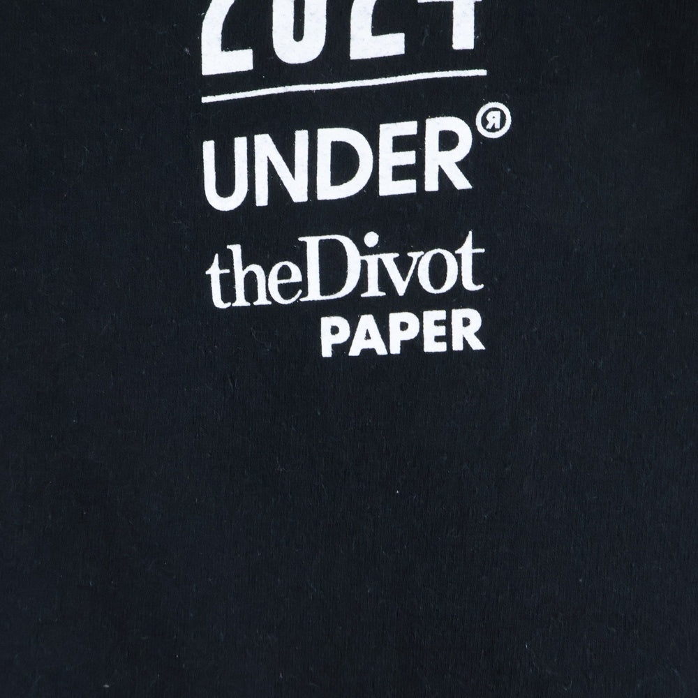 NO BRAND(ノーブランド) UNDER R アンダーアール MEETS THE DIVIOT PAPER 2024 プリント長袖シャツ ブラック