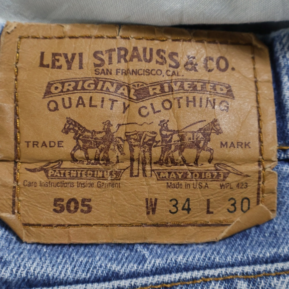 Levi's(リーバイス) 505 ボタン裏575 ストレートデニムパンツ インディゴ