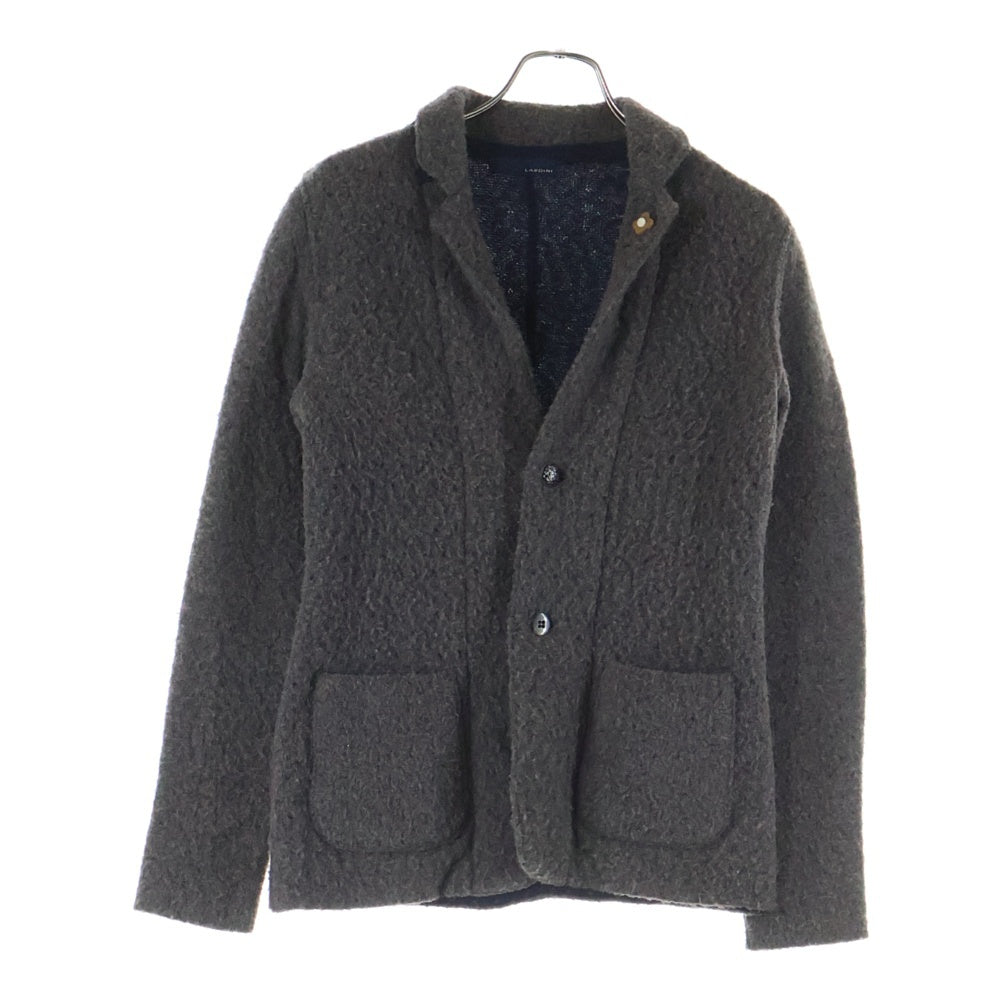LARDINI(ラルディーニ) 2B テーラード ニットカーディガン グレー IALJM15