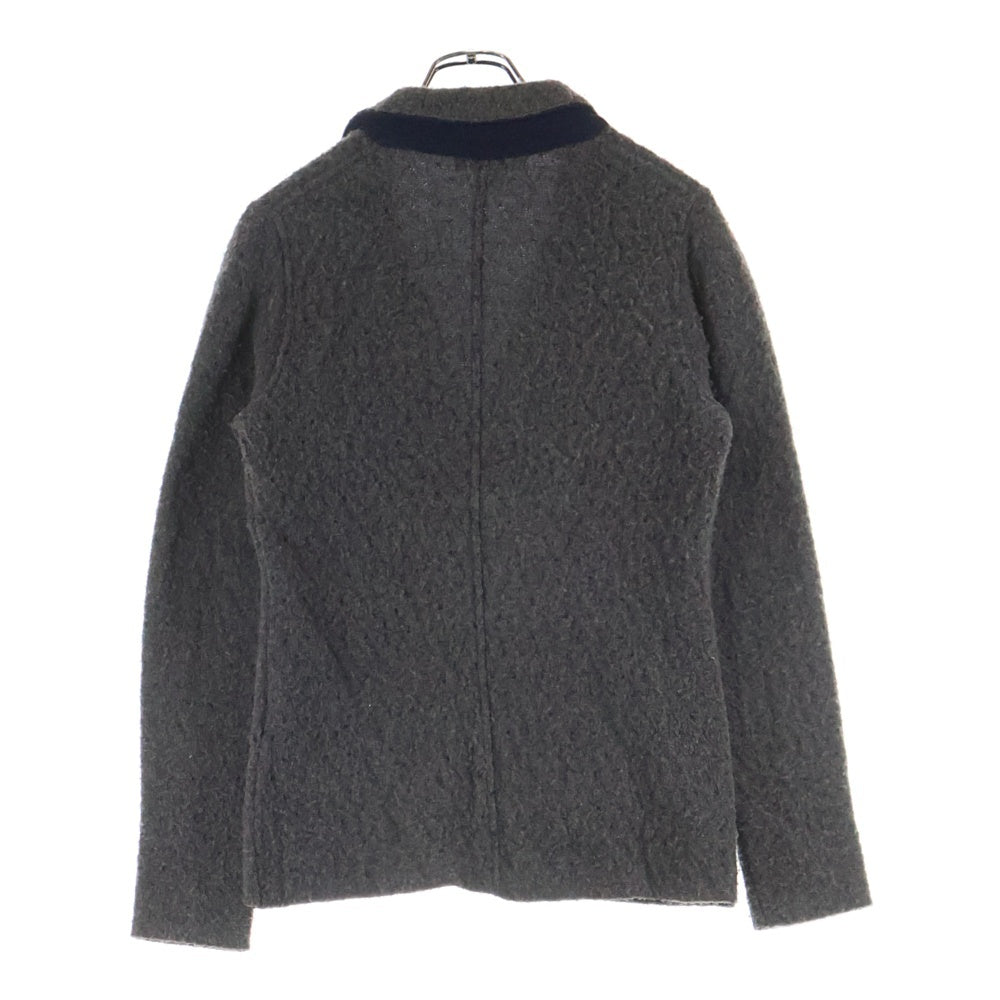 LARDINI(ラルディーニ) 2B テーラード ニットカーディガン グレー IALJM15