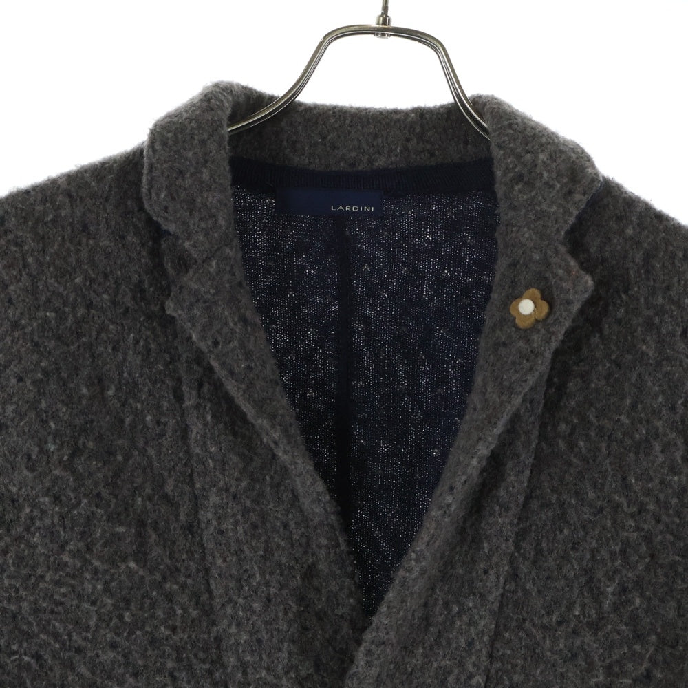 LARDINI(ラルディーニ) 2B テーラード ニットカーディガン グレー IALJM15