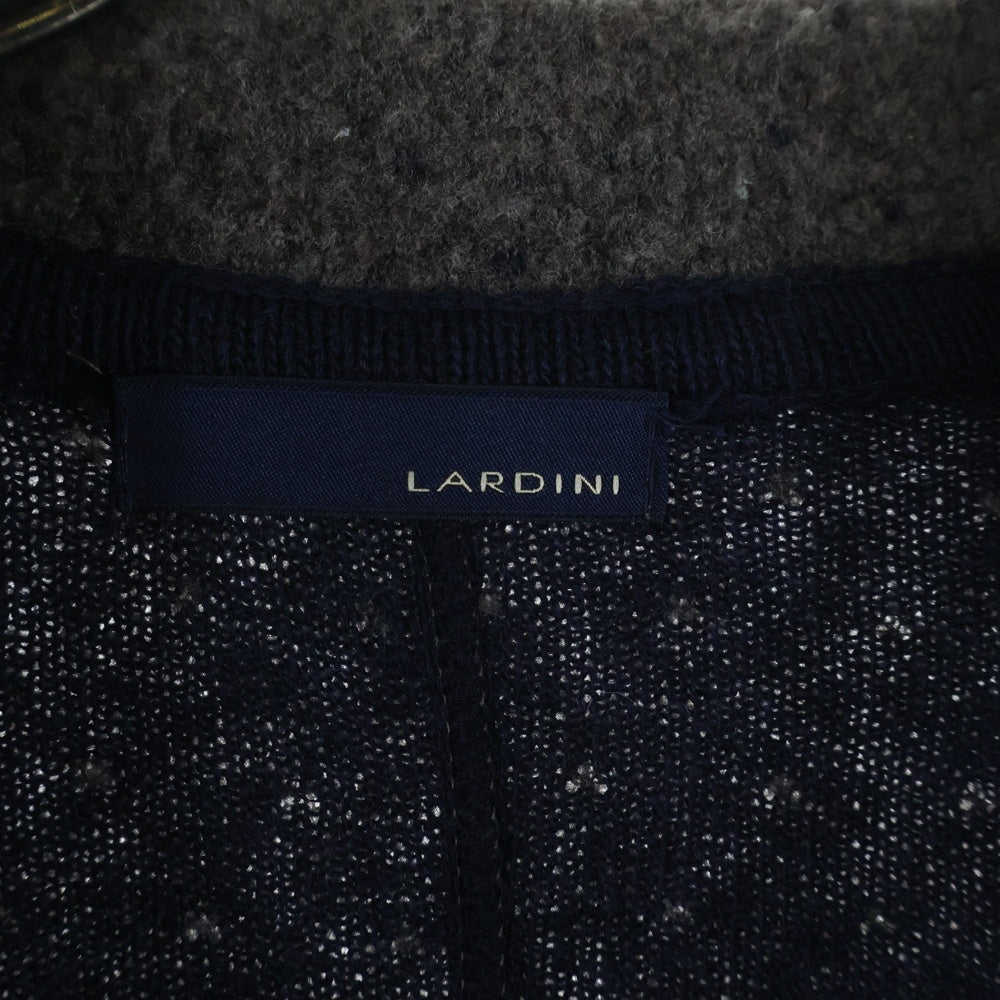 LARDINI(ラルディーニ) 2B テーラード ニットカーディガン グレー IALJM15