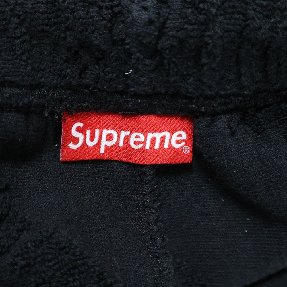 SUPREME(シュプリーム) 19SS Terry Jacquard Logo Short テリージャガードロゴショーツ ハーフパンツ ブラック