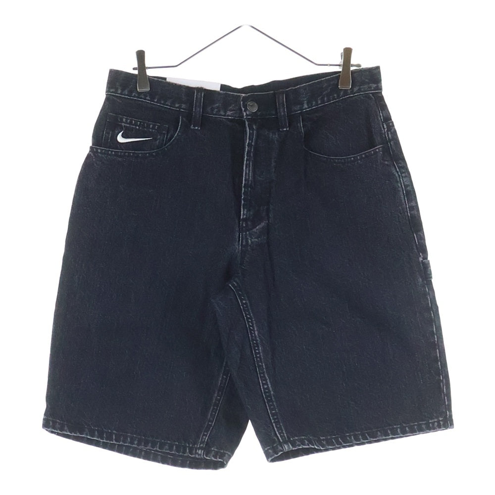 SUPREME(シュプリーム) ×NIKE Denim Short ロゴ刺繍 デニムショーツ ハーフパンツ ブラック FQ0344-010