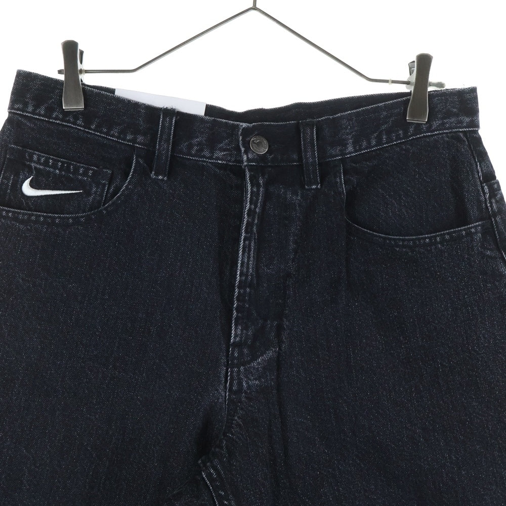SUPREME(シュプリーム) ×NIKE Denim Short ロゴ刺繍 デニムショーツ ハーフパンツ ブラック FQ0344-010