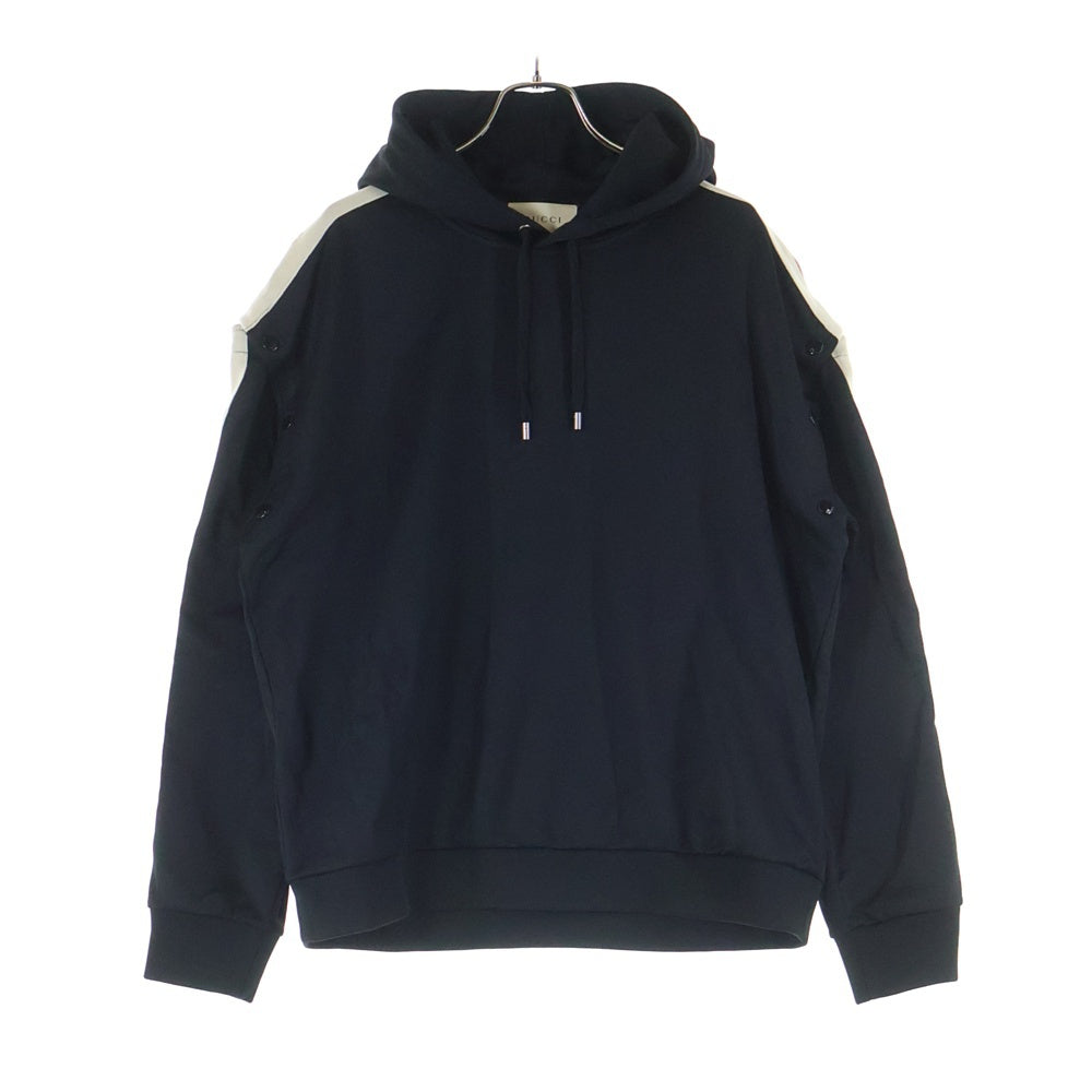GUCCI(グッチ) テクニカルジャージー アームチェンジ パーカー 475354-X5U11 ブラック
