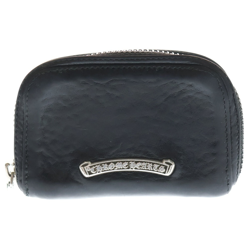 CHROME HEARTS(クロムハーツ) COIN CASE コインケース ダガーラウンドジップレザーコインケース ブラック